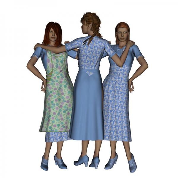 Bonnie Collection for 1930 Everyday Dress