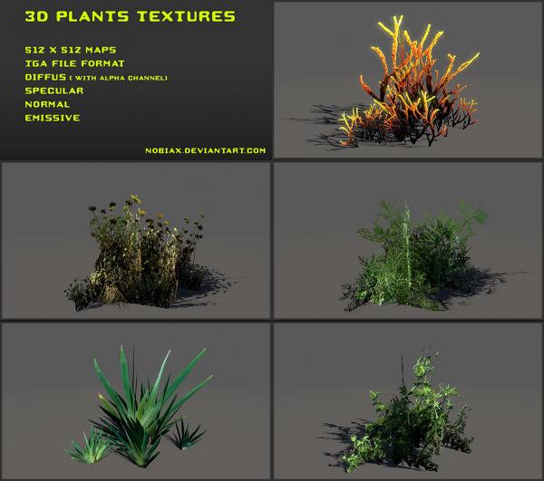Plants texture pack 01