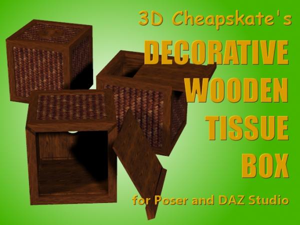 Decorative Wooden Tissue Box