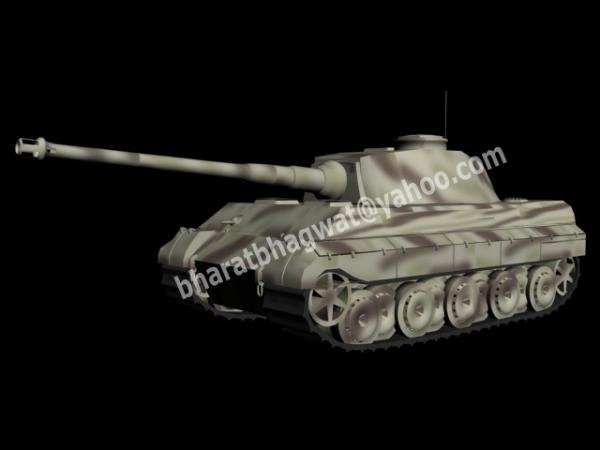 King Tiger - German WW-II Tank in 3DS Max 2010