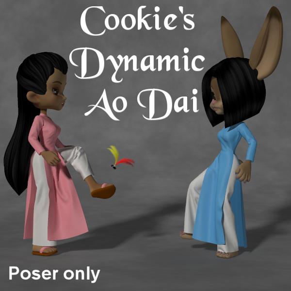 Dynamic Ao Dai for Cookie and Peaches