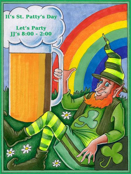 St Patricks Day with a brew and friends