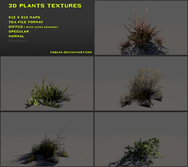 Plants texture pack 04