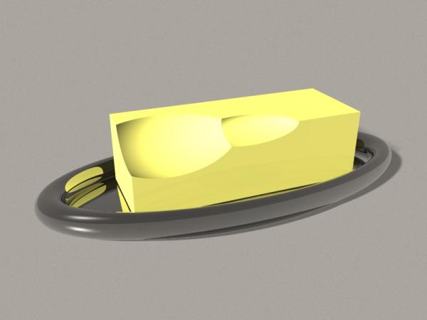 Butter and butter dish