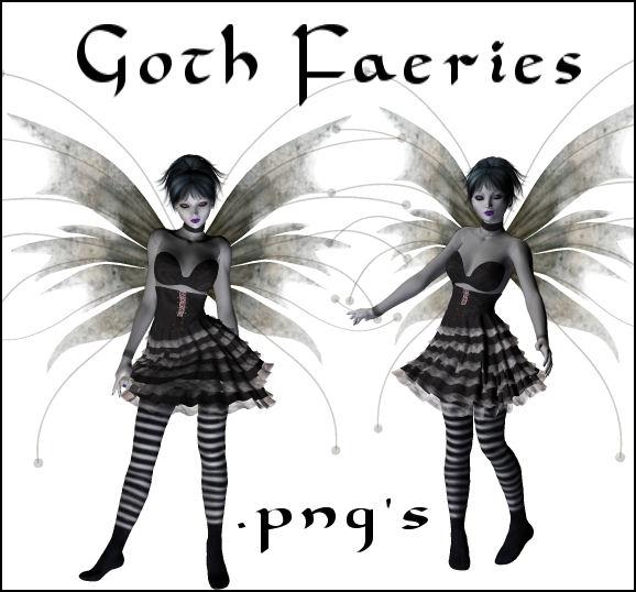 Goth Faeries Transparent .pngs