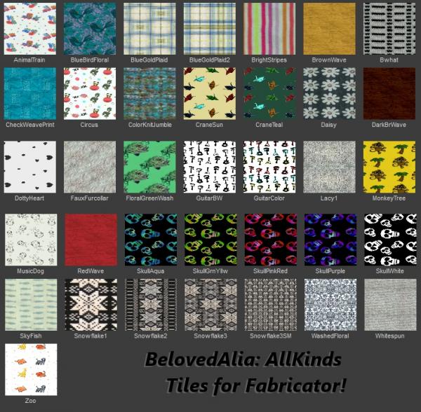 BelovedAlia AllKinds Tiles for Fabricator