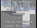 GIMP XCF To Help Make A Vertical Cross Cubemap