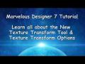 Marvelous Designer 7 Tutorial: Texture Transform Tool and Options
