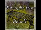 WROUGHT IRON GARDEN BENCH