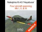 Nakajima Ki43 Bundle (obj)