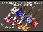 Textures for Melody Man's Stratacaster guitar