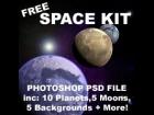 Space Construction Kit (32 Photoshop PSD Layers)