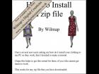 How to install zip files