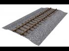 Railway track with morphing ballast