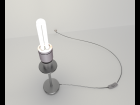 Tablelamp with rigged cable