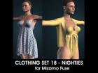 Nighties for Mixamo Fuse and Unity3D