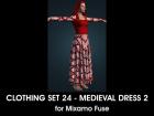 Medieval Dress 2 for Mixamo Fuse and Unity3D