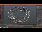 Model A Voronoi Style Bracelet In Blender 2.74