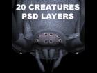 Creatures 20X PSD Layers for photoshop