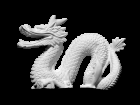 3D scan of plastic dragon 1