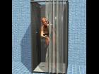 6_Poses_G3F / Shower cabin with curtain openable