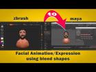 Maya blend shape animation using zbrush layers