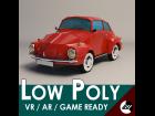 Low-Poly Cartoon VW Beetle