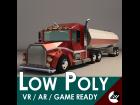 Low-Poly Cartoon Tank Truck