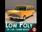 Low Poly Cartoon Station Wagon