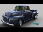 '50 FORD PickUp donkerblauw