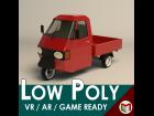 Low Poly Three Wheeled Pickup 02