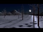 Snowy Night Scene