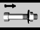 Bolt with nut and washer