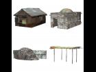 Shanty Town Buildings 1: Set 2 (for Poser)