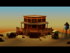 LowPoly Western Saloon