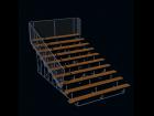 Stadium Bleacher - LH Section - OBJ,3DS,LWO