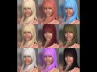 Low Poly Hair 1 - 9 colors II