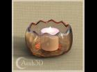 Arah3D Glass Bowl Candle