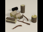 Firewood Props for Poser