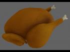 Stylized roasted chicken