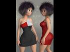 Short Dress Lilly for Genesis 8 Female