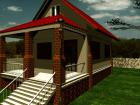 cottage 3dstudio max