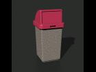 Trash Bin - obj, 3ds, lwo, dxf