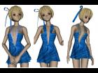 Blue Textures for Kururu's Golden Dress