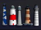 5 LIGHTHOUSES IN OBP FORMAT (BRICE)