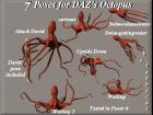 7 Poses for DAZ's Octopus