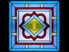 Glass mosaic block