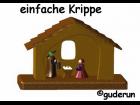 Simple Nativity Krippe for the Christmas market