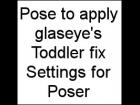 Toddler Fix Starting Pose for Poser