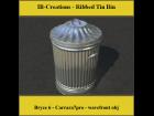 Ribbed Tin Bin